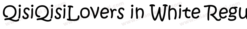 QisiQisiLovers in White Regular字体转换